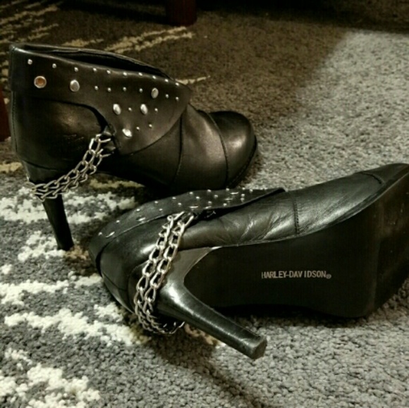 In Search Of Harley Davidson Lena bootie size 8 - Picture 2 of 2